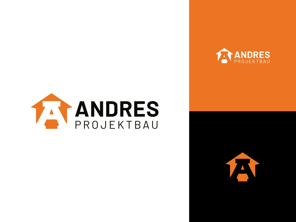 Logo von Andres Projektbau mit Farbvarianten