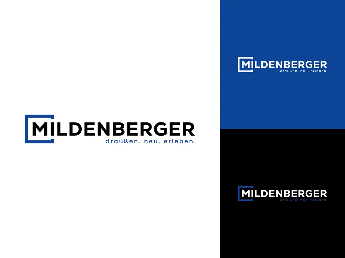 Logo von Mildenberger mit Farbvarianten