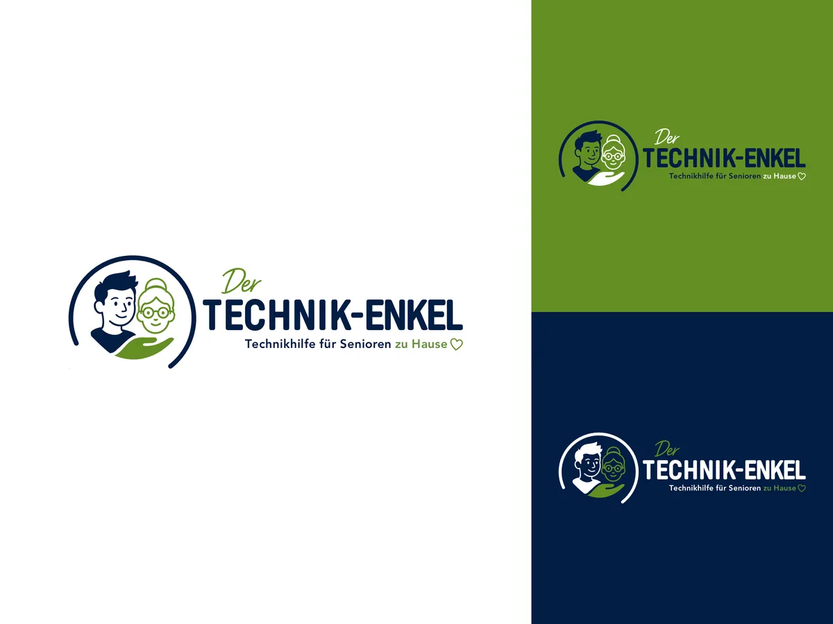 Logo von Der Technik-Enkel mit Farbvarianten