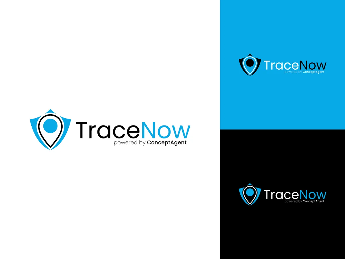 Logo von TraceNow mit Farbvarianten